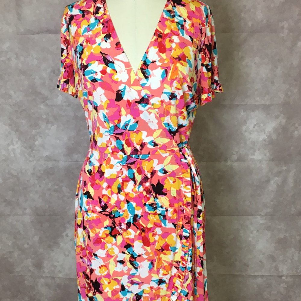 Beautiful Floral Wrap Dress